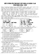 Đề cương ôn thi học kỳ i hóa 11 nâng cao năm học 2014  2015